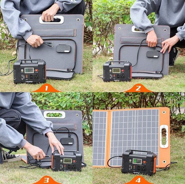 Сонячна панель Flashfish 18V/60W Foldable Solar Panel 51706 фото