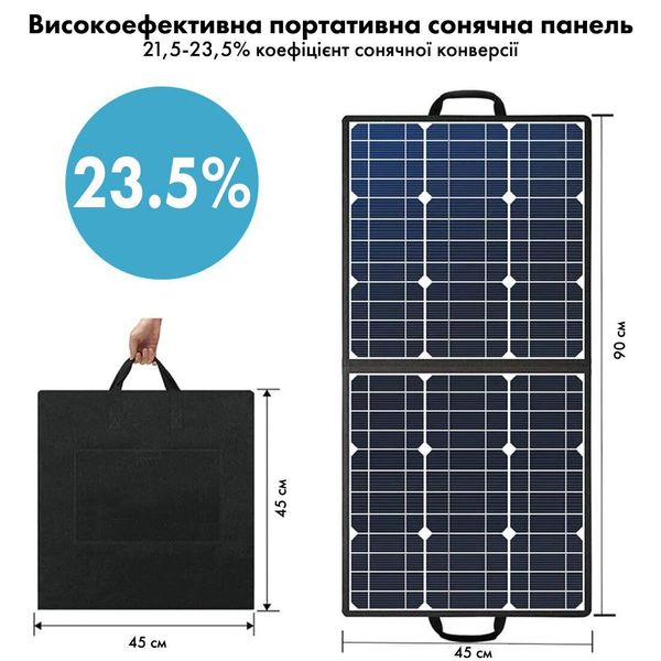 Солнечная панель Flashfish 50W 18V Foldable Solar Panel 51705 фото